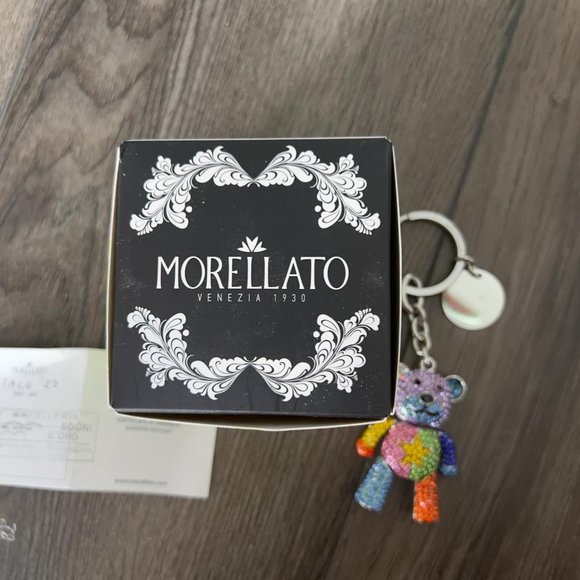 Multicoloured glittered Morellato Teddy Bear Key Chain - Picture 8 of 15